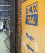 Eingang zum LinuxTag
